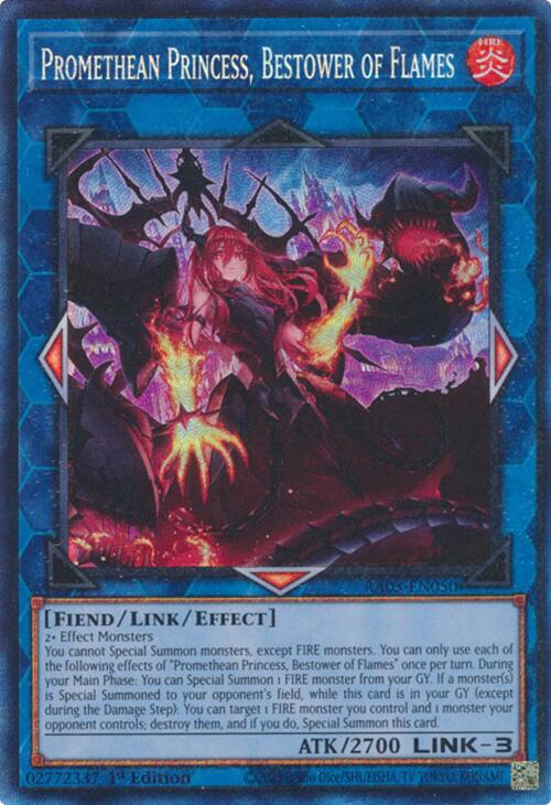 Promethean Princess, Bestower of Flames (CR) [RA03-EN050] Prismatic Collector's Rare | Jomio and Rueliete's Cards and Comics