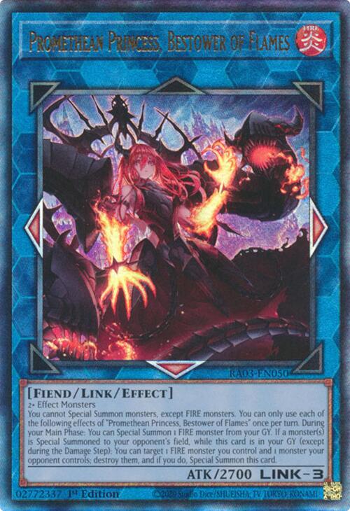 Promethean Princess, Bestower of Flames (UTR) [RA03-EN050] Prismatic Ultimate Rare | Jomio and Rueliete's Cards and Comics