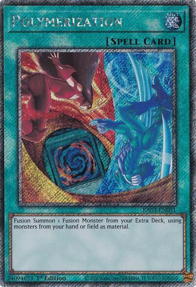 Polymerization (Platinum Secret Rare) [RA03-EN051] Platinum Secret Rare | Jomio and Rueliete's Cards and Comics