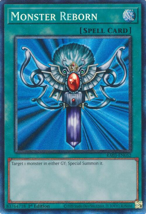 Monster Reborn (CR) [RA03-EN052] Prismatic Collector's Rare | Jomio and Rueliete's Cards and Comics