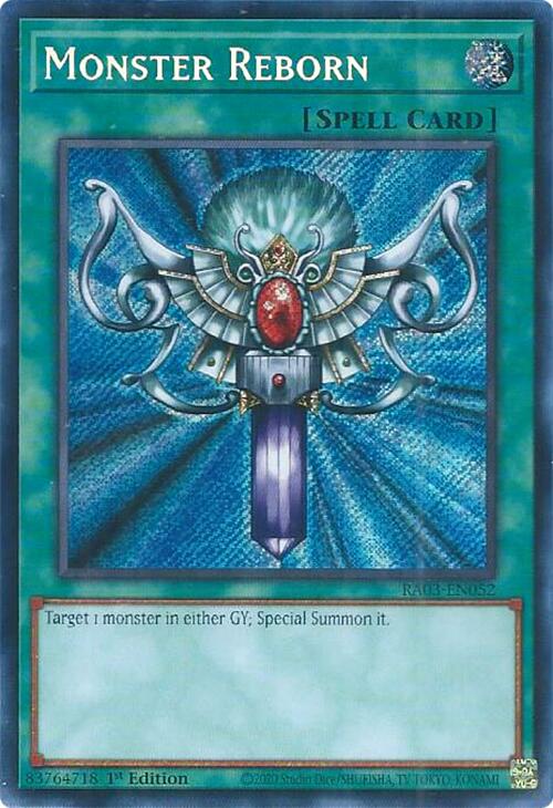 Monster Reborn (Secret Rare) [RA03-EN052] Secret Rare | Jomio and Rueliete's Cards and Comics