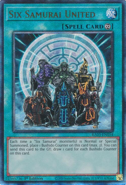 Six Samurai United (UTR) [RA03-EN054] Prismatic Ultimate Rare | Jomio and Rueliete's Cards and Comics