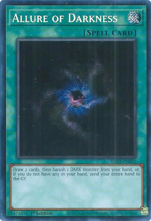 Allure of Darkness (Secret Rare) [RA03-EN055] Secret Rare | Jomio and Rueliete's Cards and Comics