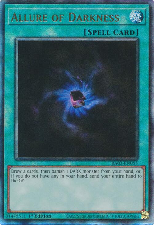Allure of Darkness (UTR) [RA03-EN055] Prismatic Ultimate Rare | Jomio and Rueliete's Cards and Comics