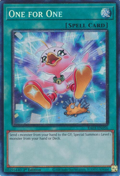 One for One (CR) [RA03-EN056] Prismatic Collector's Rare | Jomio and Rueliete's Cards and Comics