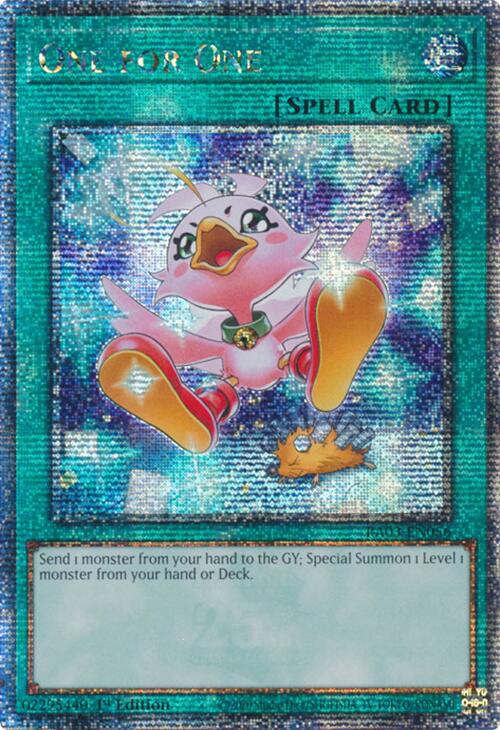 One for One (Alternate Art) (Quarter Century Secret Rare) [RA03-EN056] Quarter Century Secret Rare | Jomio and Rueliete's Cards and Comics