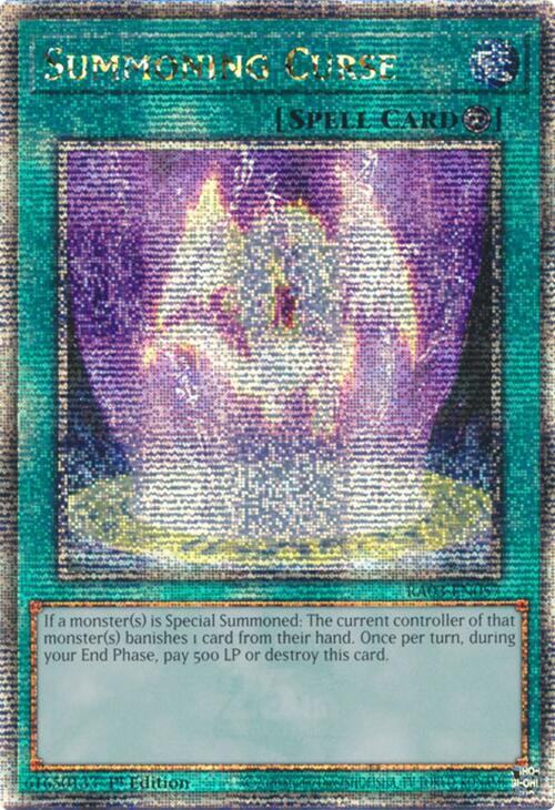 Summoning Curse (Quarter Century Secret Rare) [RA03-EN057] Quarter Century Secret Rare | Jomio and Rueliete's Cards and Comics