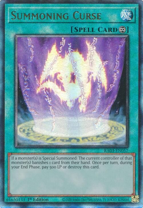 Summoning Curse (UTR) [RA03-EN057] Prismatic Ultimate Rare | Jomio and Rueliete's Cards and Comics