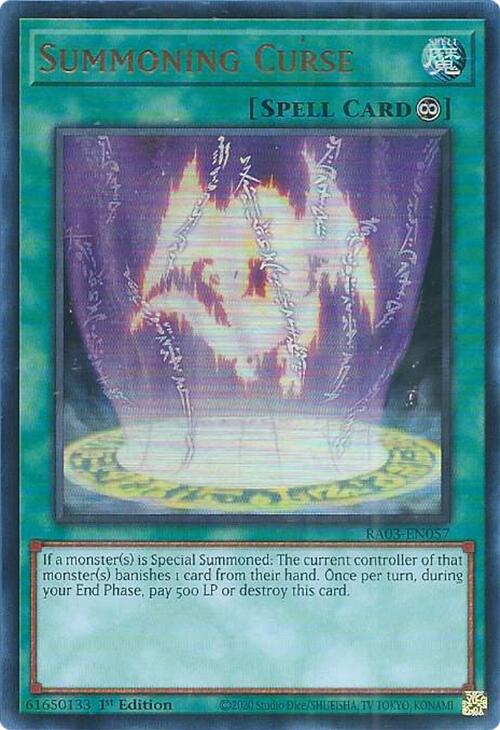 Summoning Curse (UR) [RA03-EN057] Ultra Rare | Jomio and Rueliete's Cards and Comics