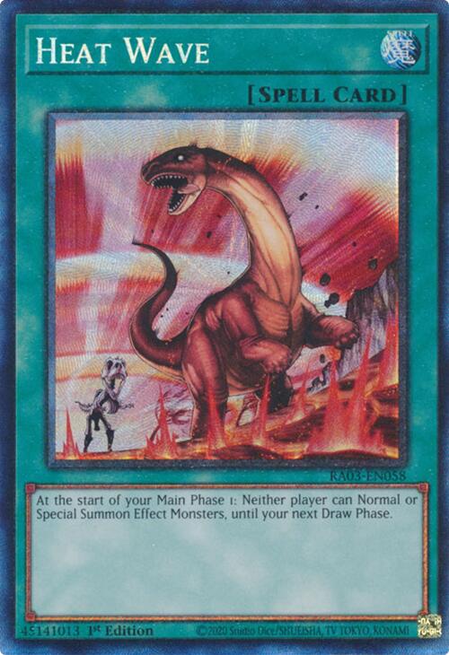 Heat Wave (CR) [RA03-EN058] Prismatic Collector's Rare | Jomio and Rueliete's Cards and Comics