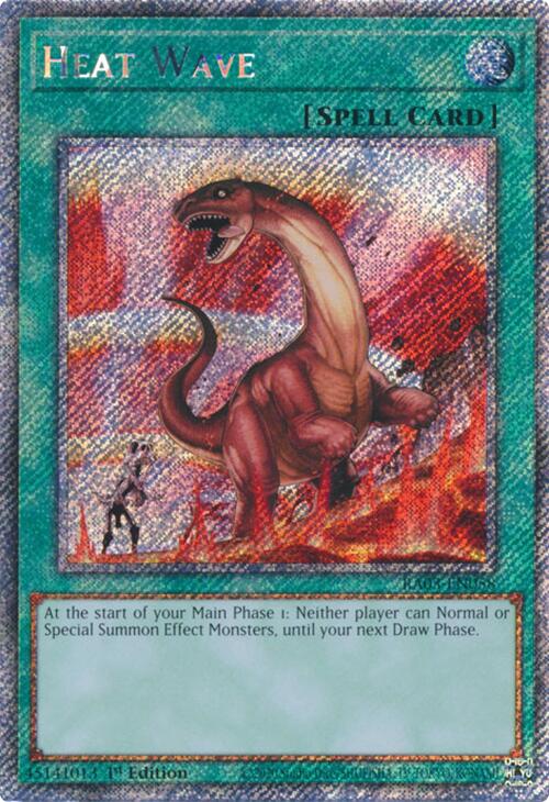 Heat Wave (Platinum Secret Rare) [RA03-EN058] Platinum Secret Rare | Jomio and Rueliete's Cards and Comics