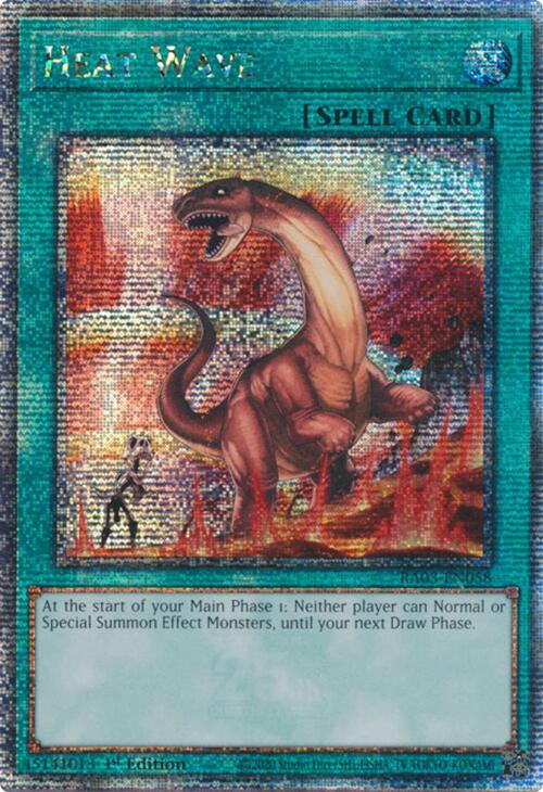 Heat Wave (Quarter Century Secret Rare) [RA03-EN058] Quarter Century Secret Rare | Jomio and Rueliete's Cards and Comics