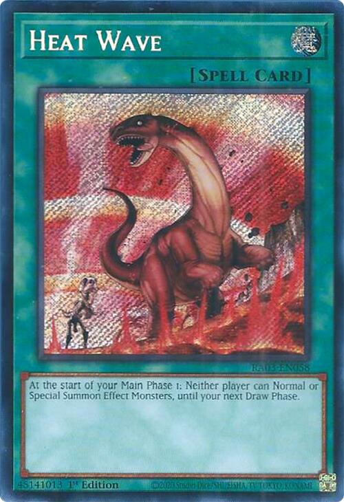 Heat Wave (Secret Rare) [RA03-EN058] Secret Rare | Jomio and Rueliete's Cards and Comics