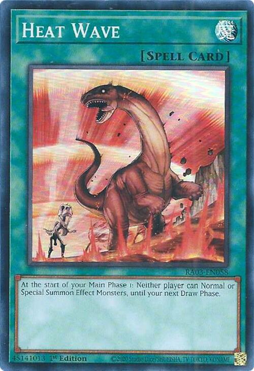 Heat Wave [RA03-EN058] Super Rare | Jomio and Rueliete's Cards and Comics