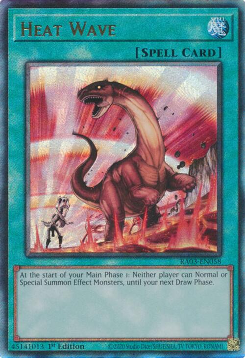 Heat Wave (UTR) [RA03-EN058] Prismatic Ultimate Rare | Jomio and Rueliete's Cards and Comics