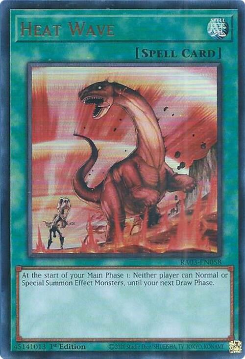 Heat Wave (UR) [RA03-EN058] Ultra Rare | Jomio and Rueliete's Cards and Comics