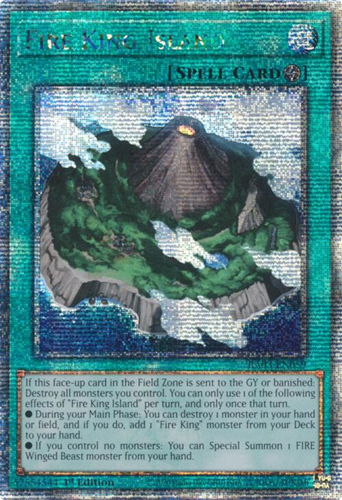 Fire King Island (Quarter Century Secret Rare) [RA03-EN059] Quarter Century Secret Rare | Jomio and Rueliete's Cards and Comics
