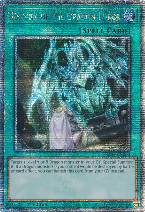 Return of the Dragon Lords (Quarter Century Secret Rare) [RA03-EN060] Quarter Century Secret Rare | Jomio and Rueliete's Cards and Comics