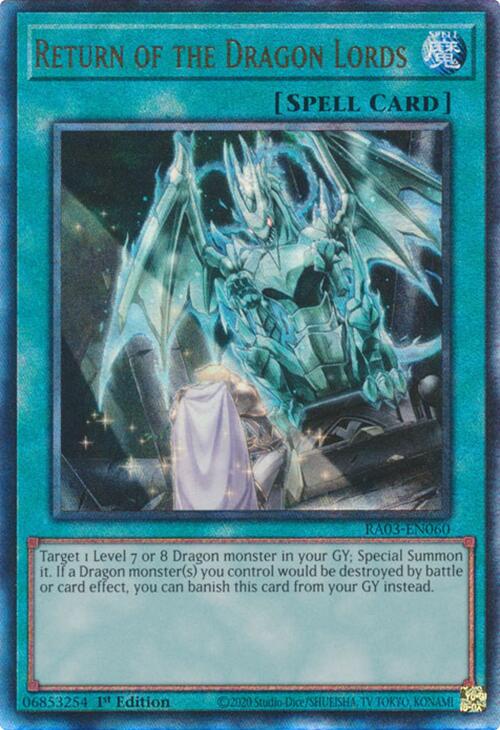 Return of the Dragon Lords (UTR) [RA03-EN060] Prismatic Ultimate Rare | Jomio and Rueliete's Cards and Comics
