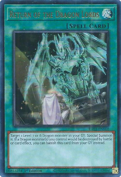 Return of the Dragon Lords (UR) [RA03-EN060] Ultra Rare | Jomio and Rueliete's Cards and Comics
