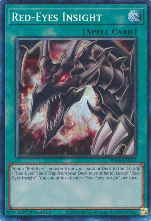 Red-Eyes Insight (CR) [RA03-EN061] Prismatic Collector's Rare | Jomio and Rueliete's Cards and Comics