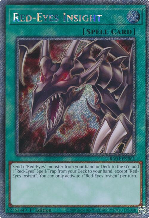 Red-Eyes Insight (Platinum Secret Rare) [RA03-EN061] Platinum Secret Rare | Jomio and Rueliete's Cards and Comics
