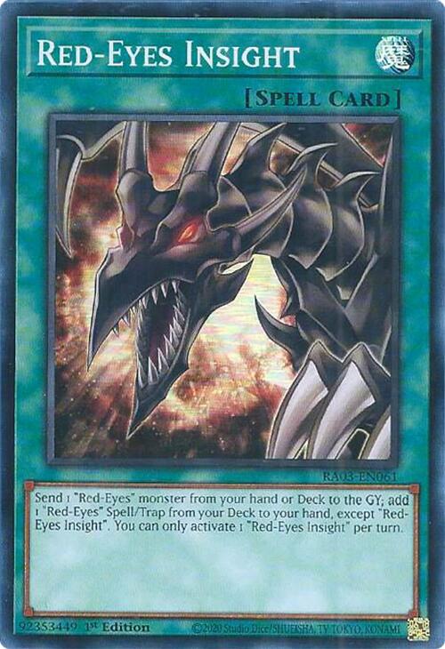 Red-Eyes Insight [RA03-EN061] Super Rare | Jomio and Rueliete's Cards and Comics