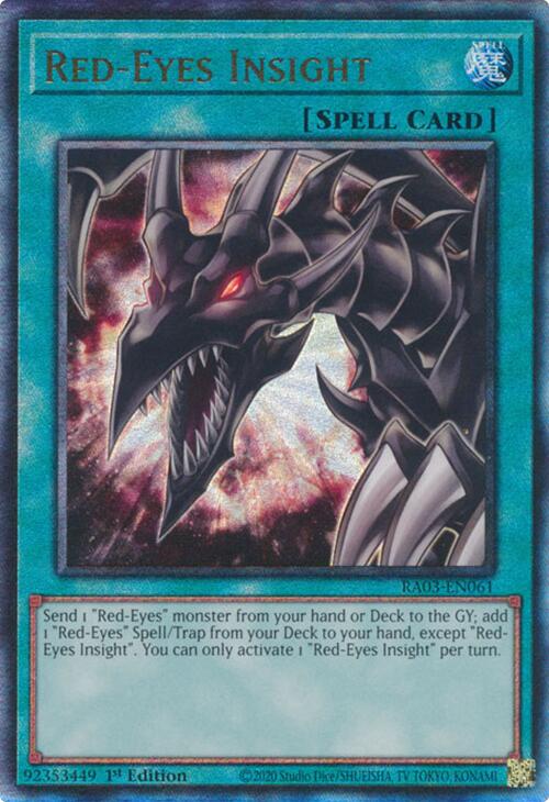 Red-Eyes Insight (UTR) [RA03-EN061] Prismatic Ultimate Rare | Jomio and Rueliete's Cards and Comics