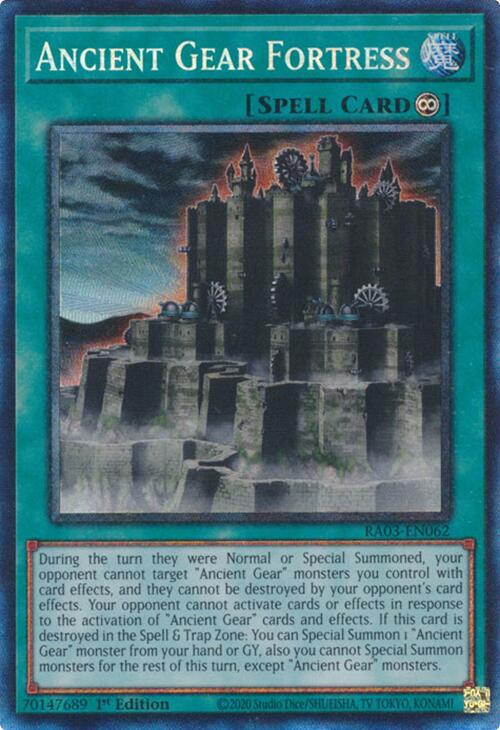 Ancient Gear Fortress (CR) [RA03-EN062] Prismatic Collector's Rare | Jomio and Rueliete's Cards and Comics
