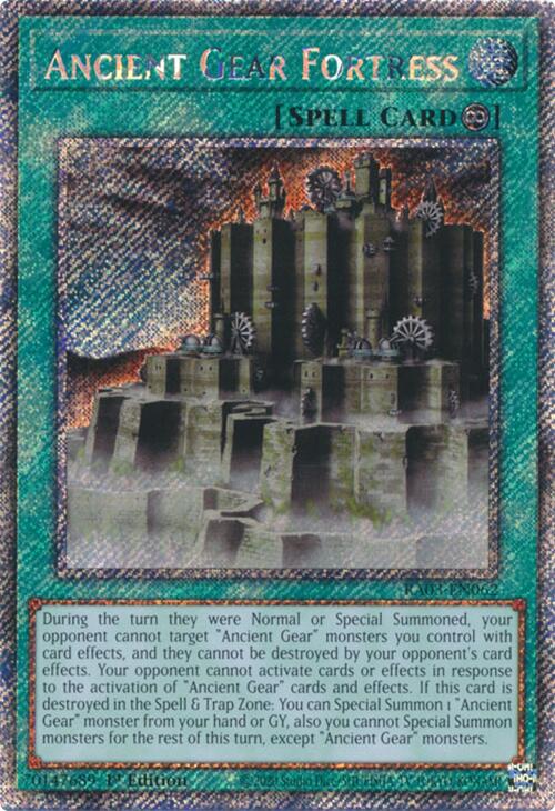 Ancient Gear Fortress (Platinum Secret Rare) [RA03-EN062] Platinum Secret Rare | Jomio and Rueliete's Cards and Comics