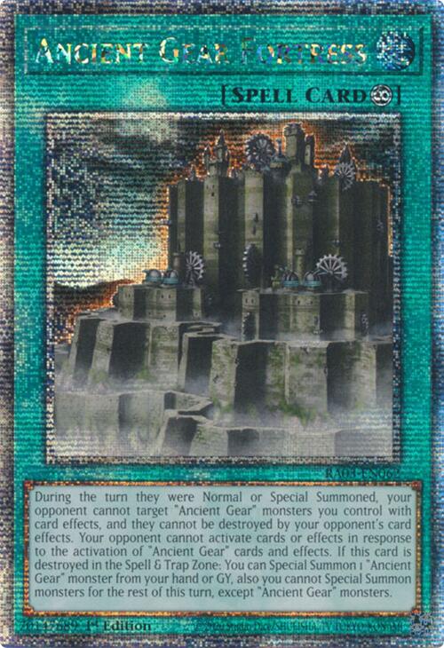 Ancient Gear Fortress (Quarter Century Secret Rare) [RA03-EN062] Quarter Century Secret Rare | Jomio and Rueliete's Cards and Comics
