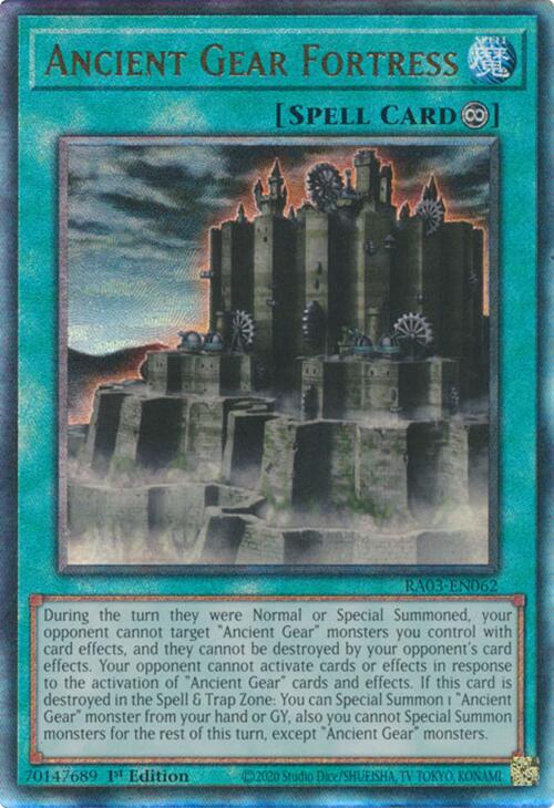 Ancient Gear Fortress (UTR) [RA03-EN062] Prismatic Ultimate Rare | Jomio and Rueliete's Cards and Comics