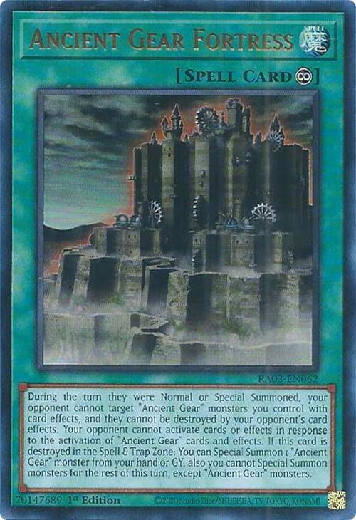 Ancient Gear Fortress (UR) [RA03-EN062] Ultra Rare | Jomio and Rueliete's Cards and Comics