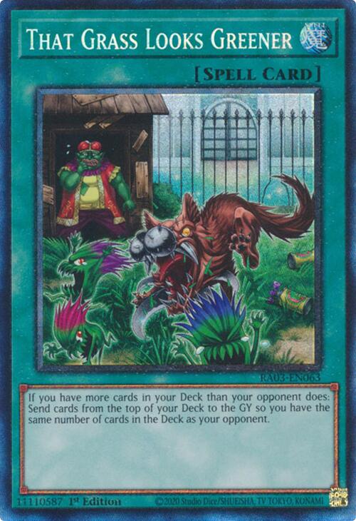 That Grass Looks Greener (CR) [RA03-EN063] Prismatic Collector's Rare | Jomio and Rueliete's Cards and Comics
