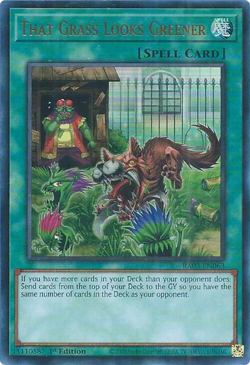 That Grass Looks Greener (UR) [RA03-EN063] Ultra Rare | Jomio and Rueliete's Cards and Comics