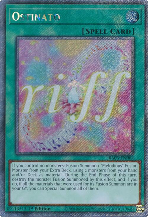 Ostinato (Platinum Secret Rare) [RA03-EN064] Platinum Secret Rare | Jomio and Rueliete's Cards and Comics