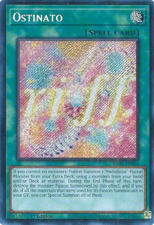 Ostinato (Secret Rare) [RA03-EN064] Secret Rare | Jomio and Rueliete's Cards and Comics