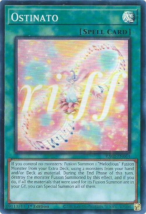 Ostinato [RA03-EN064] Super Rare | Jomio and Rueliete's Cards and Comics