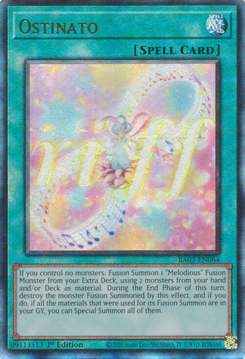 Ostinato (UTR) [RA03-EN064] Prismatic Ultimate Rare | Jomio and Rueliete's Cards and Comics