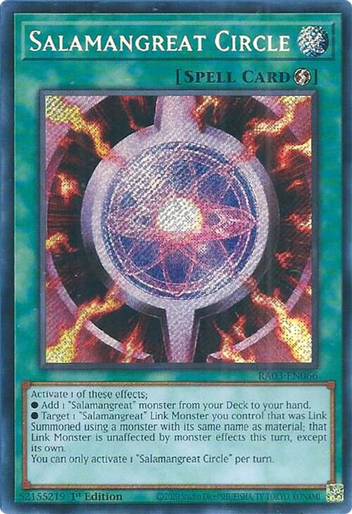 Salamangreat Circle (Secret Rare) [RA03-EN066] Secret Rare | Jomio and Rueliete's Cards and Comics