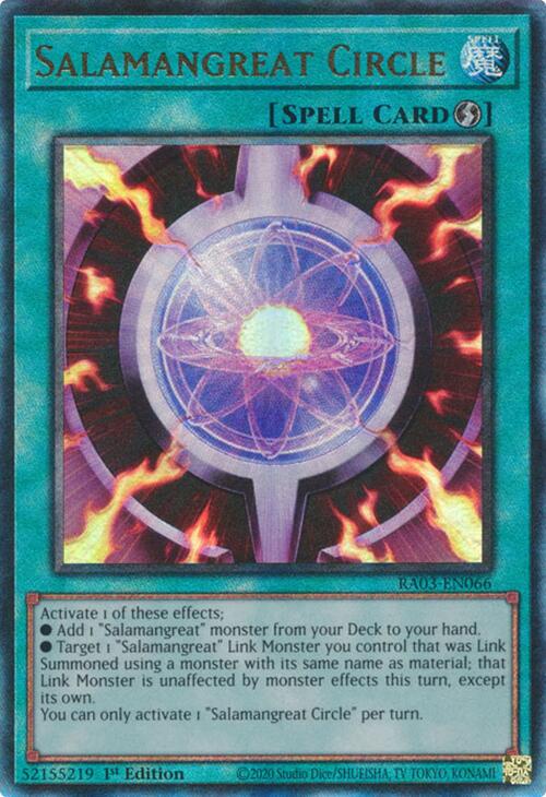 Salamangreat Circle (UTR) [RA03-EN066] Prismatic Ultimate Rare | Jomio and Rueliete's Cards and Comics