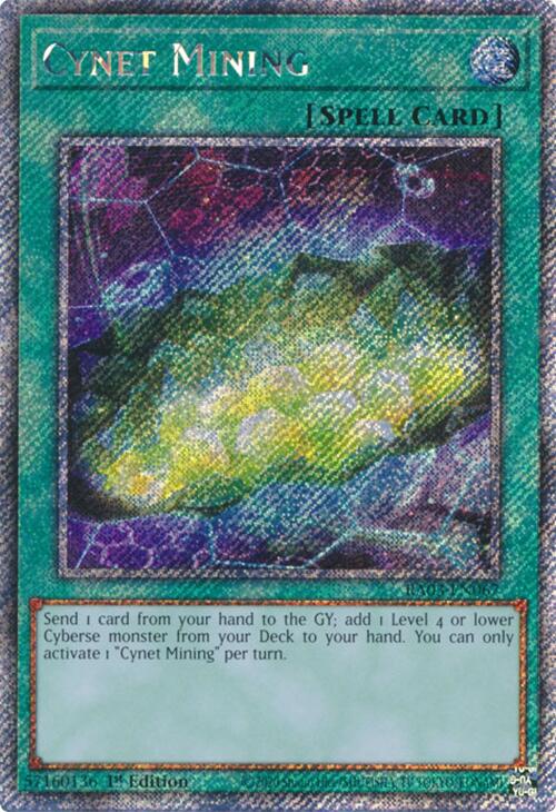 Cynet Mining (Platinum Secret Rare) [RA03-EN067] Platinum Secret Rare | Jomio and Rueliete's Cards and Comics