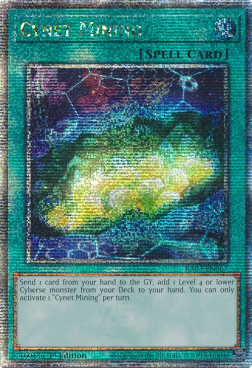 Cynet Mining (Quarter Century Secret Rare) [RA03-EN067] Quarter Century Secret Rare | Jomio and Rueliete's Cards and Comics
