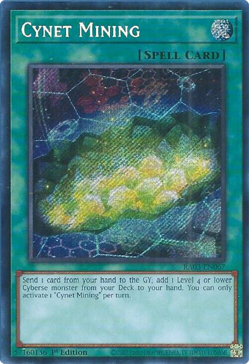 Cynet Mining (Secret Rare) [RA03-EN067] Secret Rare | Jomio and Rueliete's Cards and Comics