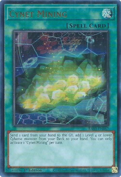 Cynet Mining (UR) [RA03-EN067] Ultra Rare | Jomio and Rueliete's Cards and Comics