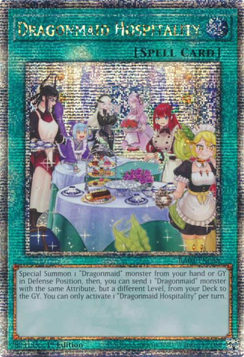 Dragonmaid Hospitality (Alternate Art) (Quarter Century Secret Rare) [RA03-EN068] Quarter Century Secret Rare | Jomio and Rueliete's Cards and Comics