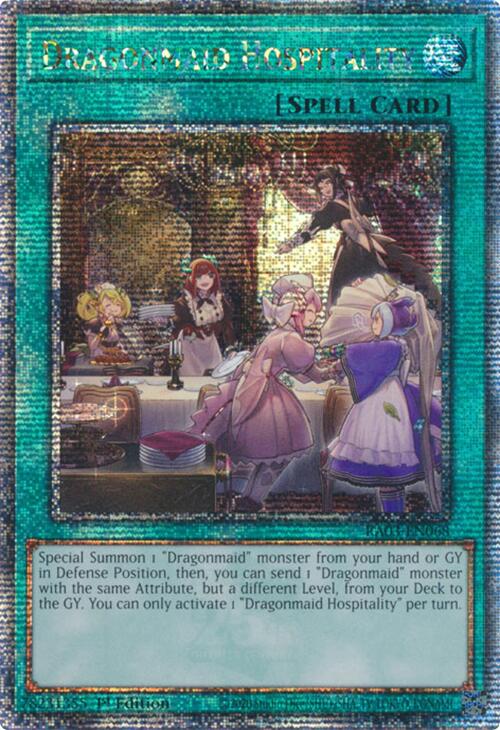Dragonmaid Hospitality (Quarter Century Secret Rare) [RA03-EN068] Quarter Century Secret Rare | Jomio and Rueliete's Cards and Comics