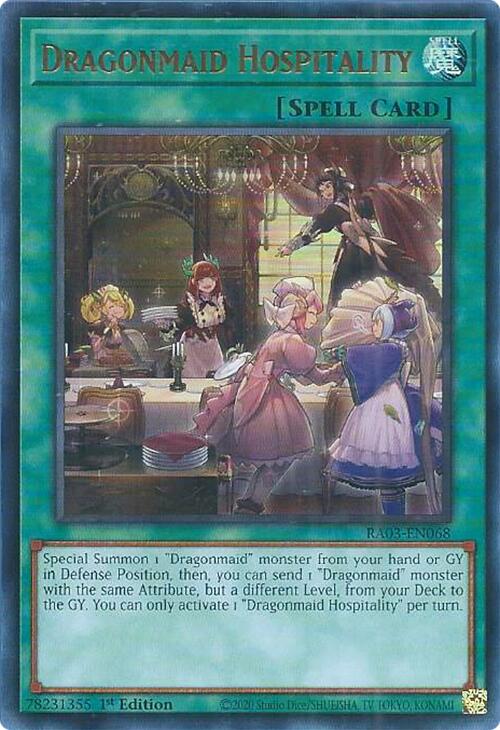 Dragonmaid Hospitality (UR) [RA03-EN068] Ultra Rare | Jomio and Rueliete's Cards and Comics