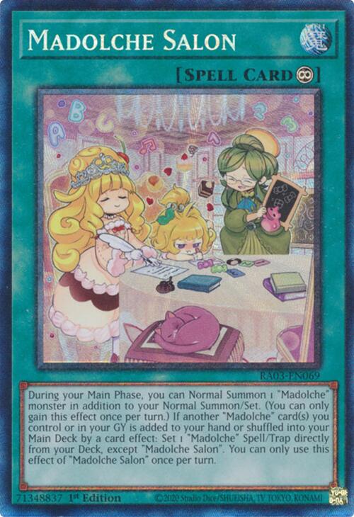 Madolche Salon (CR) [RA03-EN069] Prismatic Collector's Rare | Jomio and Rueliete's Cards and Comics