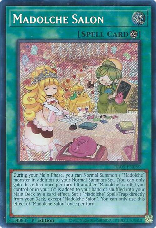 Madolche Salon (Secret Rare) [RA03-EN069] Secret Rare | Jomio and Rueliete's Cards and Comics